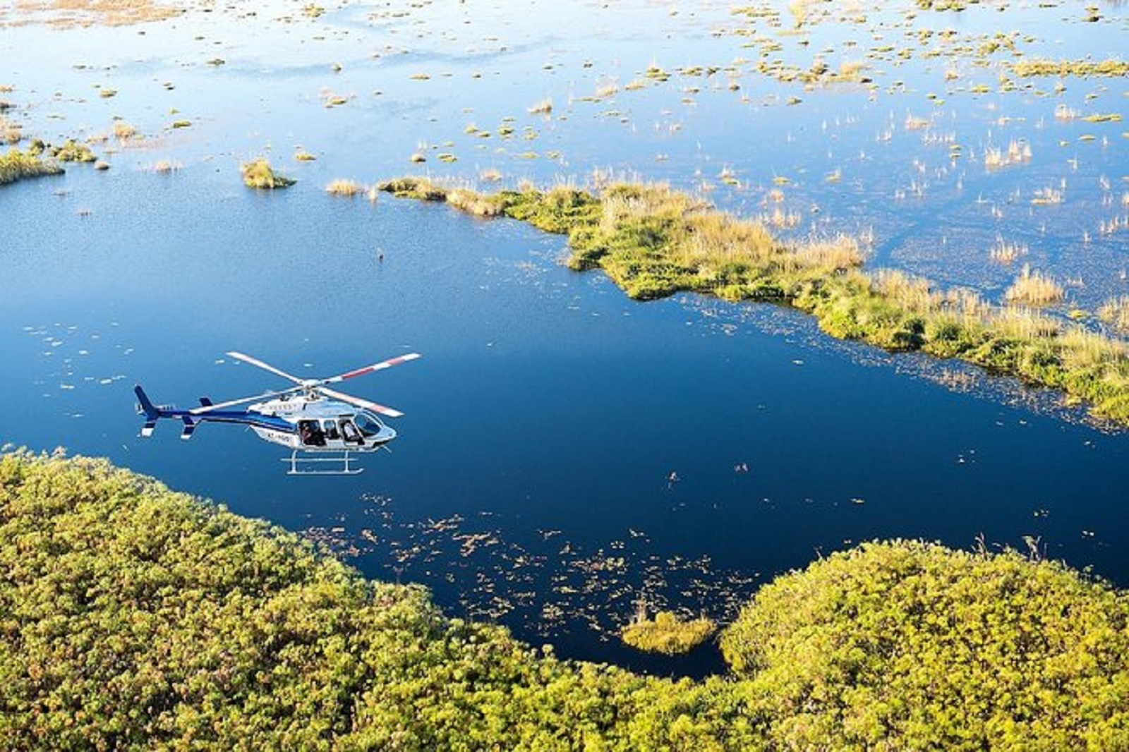 Fly over the Okavango Delta