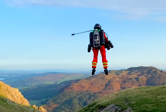 Jet Suit In Testing Over The Lake District