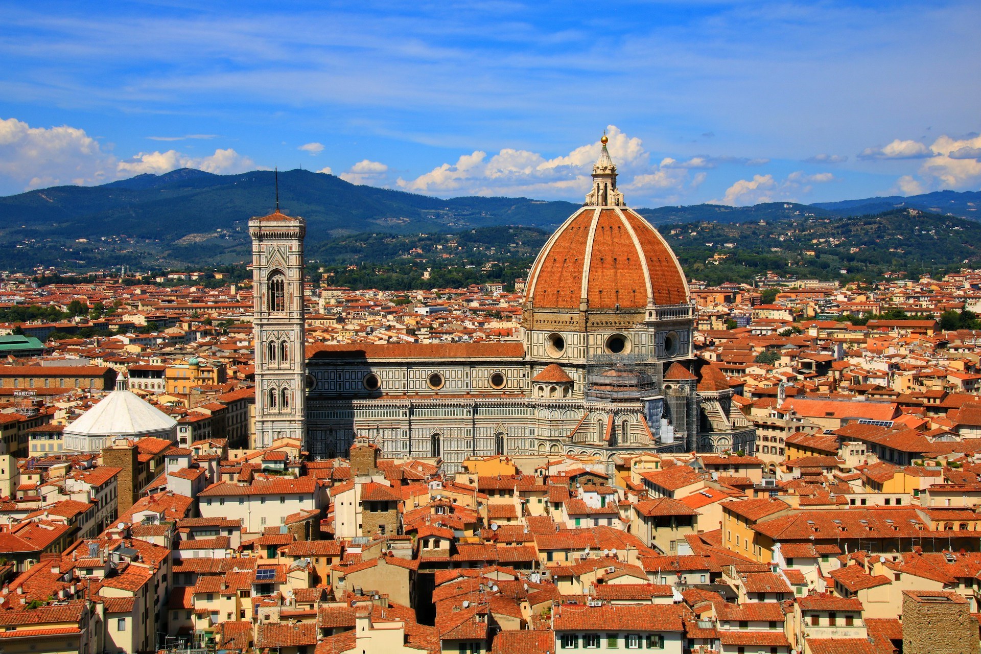 The iconic Cathedral of Santa Maria del Fiore, dominates Florence's skyline