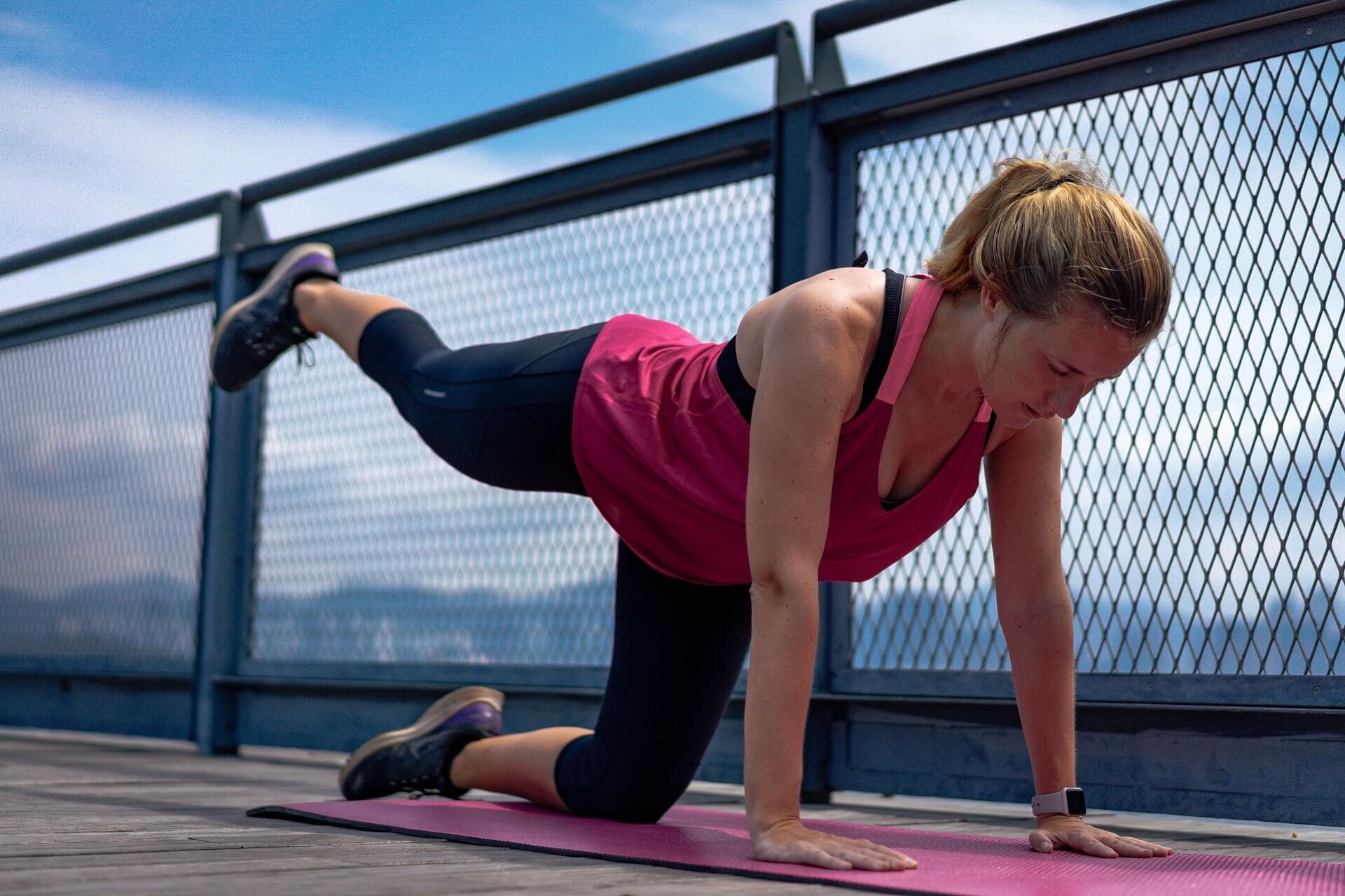 Exercising in the sun