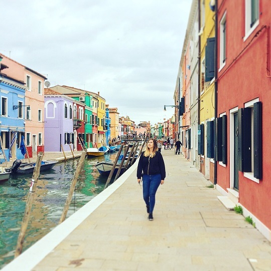 Brightly coloured houses in Burano
