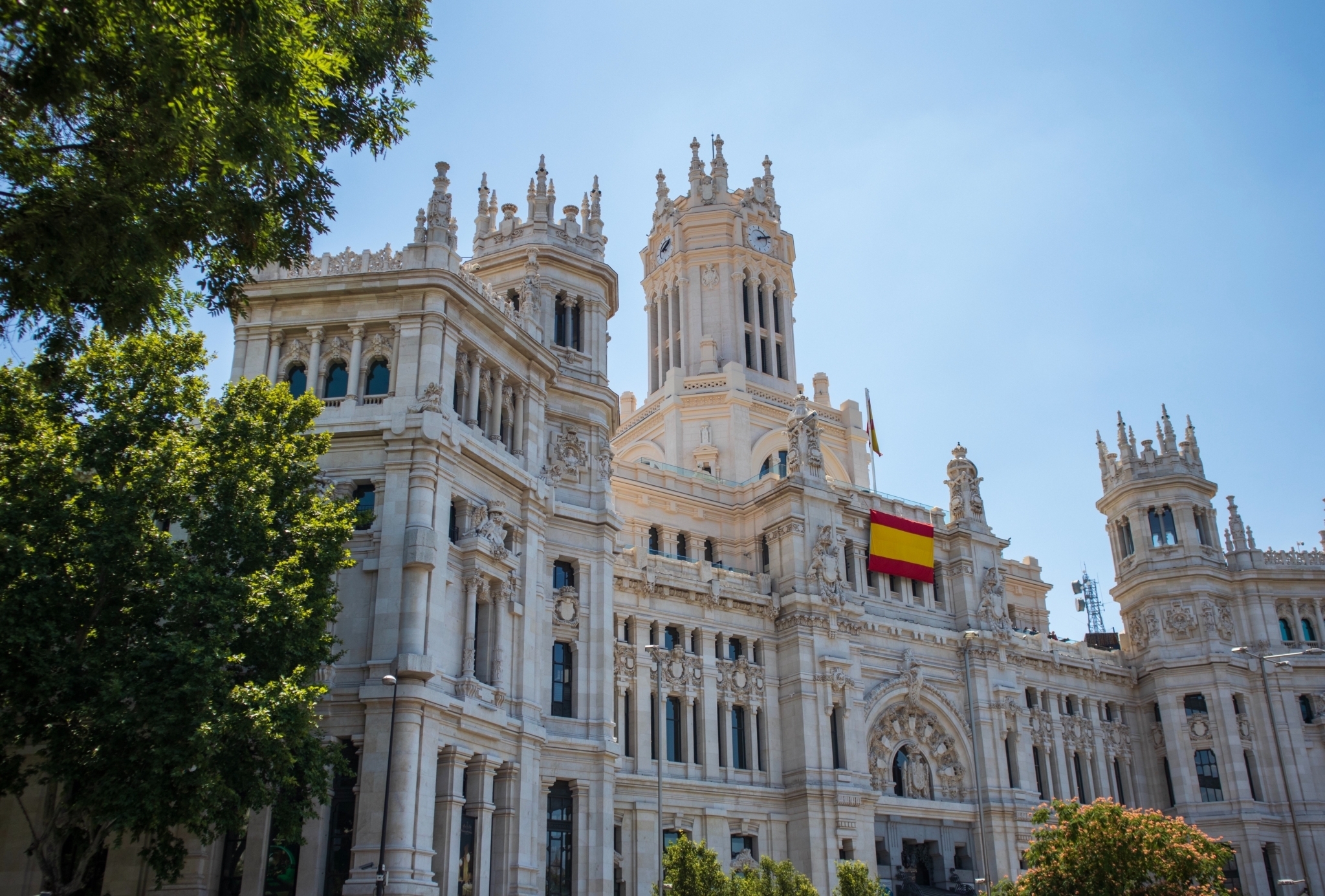 The Spanish capital is still very quiet.