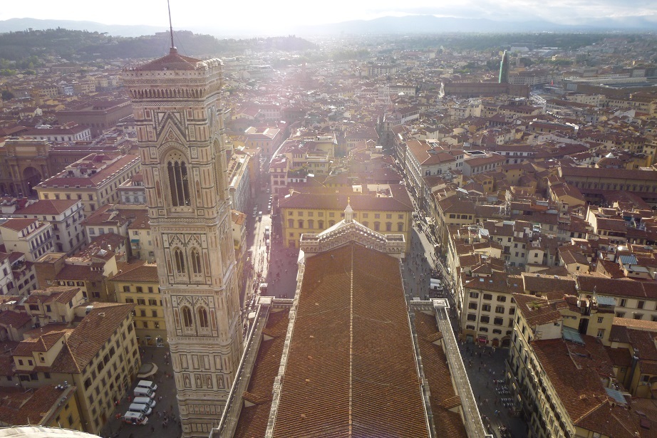 The view from the top of Florence Cathedral