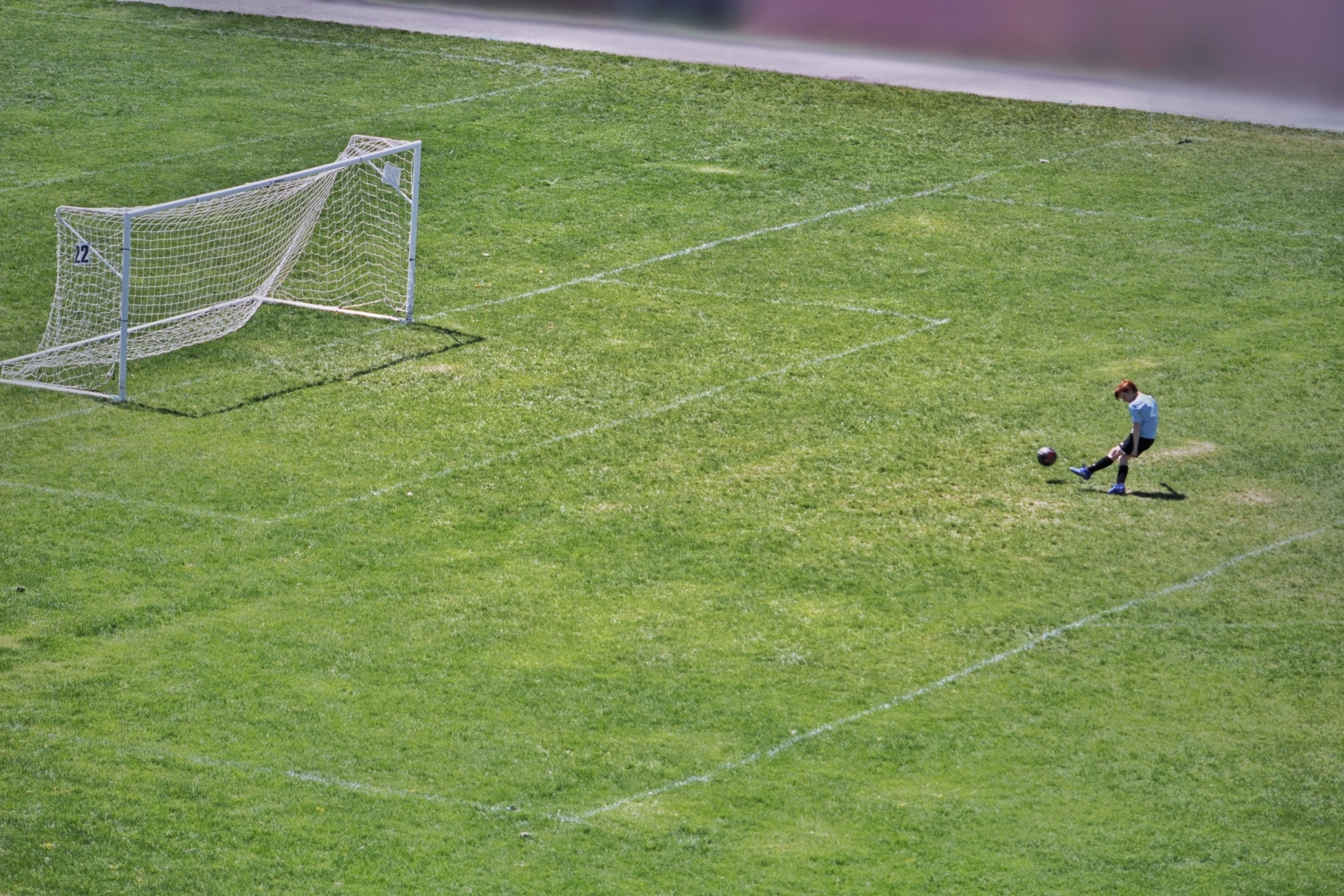 empty pitch.