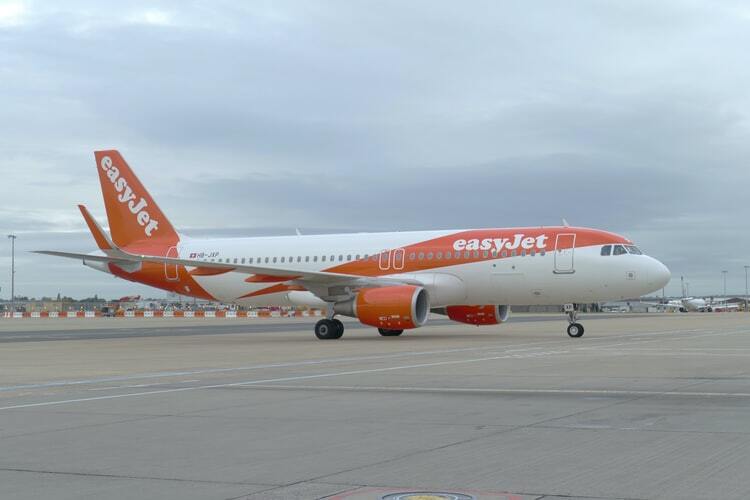 Easyjet plane in Gatwick