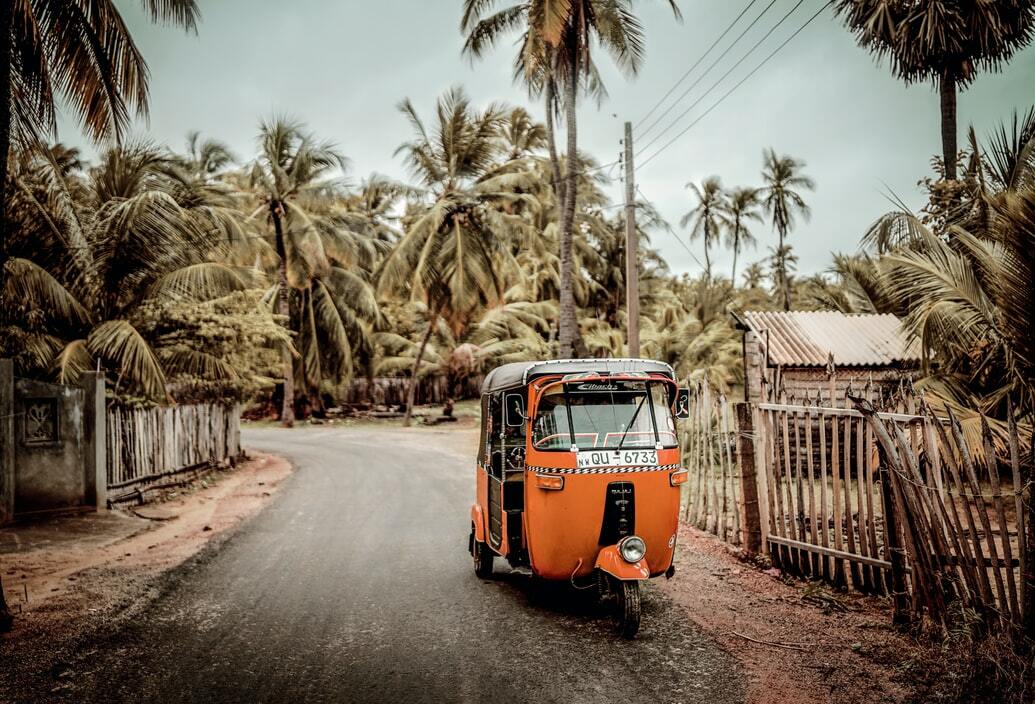 Sri Lankan Rickshaw Rally Route